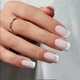 Гелеві тіпси для нарощування з французьким манікюром Soft Gel матові Квадрат S 150 шт молочно-білі (410) - зображення 2