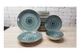 Столовый сервиз OMS TULU фарфор 6 персон 24 шт. Spiral Grey-Blue (серо-голубой) - изображение 2
