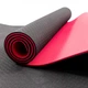 Килимок для йоги та фітнесу TPE (йога мат, каремат спортивний) OSPORT Yoga ECO Pro 6мм (FI-0076) Чорно-червоний - зображення 4