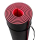 Килимок для йоги та фітнесу TPE (йога мат, каремат спортивний) OSPORT Yoga ECO Pro 6мм (FI-0076) Чорно-червоний - зображення 6