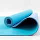 Килимок для йоги та фітнесу TPE (йога мат, каремат спортивний) OSPORT Yoga ECO Pro 6мм (FI-0076) Бірюзово-бузковий - зображення 3