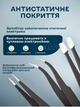 Набор пинцетов прецизионный антистатический профессиональный инструмент из нержавеющей стали 10шт пинцеты для ремонта электроники телефонов часов гаджетов радиотехнических работ с лопаткой съёмником в чехле + в комплекте мини отвертка 1 шт WW2 3DTOYSLAMP - изображение 7