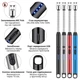 Зажигалка бытовая плазменная аккумуляторная ELECTRIC ARC BBQ Lighter H02163 Type-C с гибким длинным носиком черная - изображение 6
