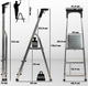 Алюмінієва драбина Kadax Vulvik 3 сходинки 125 кг K4431 (5903699435182) - зображення 2