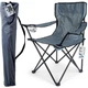 Туристичне крісло Vilde 489279 розкладне Темно-сірий (5904316470692) - зображення 7