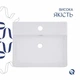 Комплект Qtap Nando LT: Раковина подвесная прамоугольная 500х420х130 мм White + Донный клапан PU02O - изображение 4