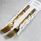 Набор столовых вилок Bergamo GK-4885, 6 шт, Gold - изображение 4