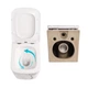 Комплект Qtap Tern Marble 3 в 1: подвесной унитаз Ultra Quiet + биде подвесное + раковина накладная QTERMR49164 - изображение 5