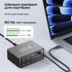 Настольное сетевое зарядное устройство 330W 10 портов GaN МЗУ Быстрая зарядка блок быстрой зарядки блочок 4х USB QC 60W MAX, 6х Type-C PD 100W PD зарядное к ноутбуку и телефону для Macbook iPhone Samsung юсб хаб черный - изображение 2