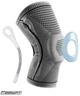 Бандаж (наколенник) EasyFit EF-0079-L ортопедический для коленного сустава с ребрами жесткости и силиконовой вставкой (серый), Размер L - изображение 1