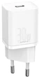 Сетевое зарядное устройство Baseus Super Si Quick Charger IC 30W EU White (CCSUP-J02) - изображение 1