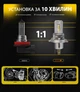 Автолампи Pulso M4-H4-H/L/LED-chips CREE/9-32 V/2x25 W/4500 Lm/6000 K (M4-H4) - зображення 5