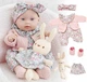 Кукла Reborn 30 см с аксессуарами, кукла-пупс водонепроницаемая виниловая Bebe с одеждой (122365503) - изображение 5