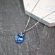 Кулон Swarovski сердце на цепочке медицинская сталь родий (x211-1) - изображение 1