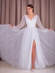 Белое длинное вечернее платье Lolita 4XL молочный 43449534 - изображение 7
