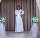 Кружевное вечернее длинное платье с вышивкой FashionYouWant XL белый 43372523 - изображение 3
