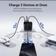 Мережевий зарядний пристрій Baseus 100W Digital Display Fast Charger + кабель Type-C 1.5м - зображення 6