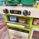Детская кухня 46 элемента набор с паром, светом и звуком, с посудой и овощами, холодильником, помпа с водой, часы (WD-815B) - изображение 3