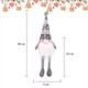Игрушка гном Lesko N2 Gray 20 см новогодняя для праздничного декора с LED подсветкой - изображение 6