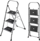 Алюмінієва драбина Kadax Borne 3 сходинки Срібляста K8087 (5903699473788) - зображення 3