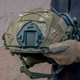 Шолом військовий балістичний тактична захисна каска куленепробивна FAST Helmet NIJ IIIA тактичні активні навушники Walkers + сумка для шолому олива - зображення 11