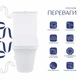 Унітаз-компакт Qtap Kalao безобідковий з сідінням Soft-close QT08221213AW - изображение 3