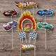 Кондитерські фігурки( топери) їстівні з цукрової мастики на торт" Hot wheels" - зображення 1