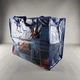 Сумка хозяйственная полипропиленовая LuxPlast 53×42×28 см Джинс Синий, большая крепкая сумка - изображение 3