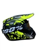 Мотошолом ендуро кросовий Helmet Green + окуляри Profi Black прозоре скло - зображення 1