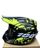 Мотошолом ендуро кросовий Helmet Green + окуляри Profi Black прозоре скло - зображення 5
