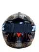 Мотошолом ендуро кросовий Helmet Sebastian + окуляри Profi Black прозоре скло - зображення 10