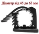 Резиновый фиксатор 45-63мм 1шт. Крепление на MOLLE для реечного домкрата Хай Джек труб инструмента Super Fix NSR4463 - изображение 1