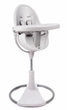Стілець для годування Bloom Fresco White вкладиш еко-шкіра Lunar silver, E10535-W\E10516-LSL - зображення 1