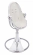 Стільчик для годування Bloom Fresco Silver вкладиш еко-шкіра Coconut white, E10535-S\E10516-CWL - зображення 5