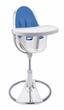 Стілець для годування Bloom Fresco Silver вкладиш еко-шкіра Riviera blue, E10535-S\E10540-RBL - зображення 1