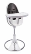 Стілець для годування Bloom Fresco Silver вкладиш еко-шкіра Midnight black, E10535-S\E10516-MBL - зображення 1