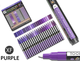 Акриловые маркеры Tooli-Art Purple Tones Pro 22 цвета 0.7mm Extra Fine - изображение 2