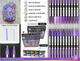 Акриловые маркеры Tooli-Art Purple Tones Pro 22 цвета 0.7mm Extra Fine - изображение 6