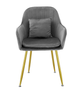 Стул в скандинавском стиле с мягкой обивкой DSF-316 Gray - изображение 5