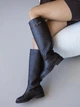 Женские зимние сапоги трубы INTER SHOES 1937-25 Черные 40 (26 см) - изображение 1