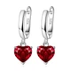 Сережки срібло 925 . Прикрашені каменемSwarovski 8235 - зображення 3