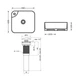 Комплект Qtap Stork: Раковина накладная квадратная 430x430x125 мм White + Донный клапан PU02 - изображение 2