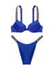 Купальник з стразами Victoria’s Secret Синій 36DD-L - зображення 2