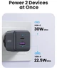 Сетевое зарядное устройство UGREEN X516 USB-C+USB 30W GaN Fast Charger Black (65014) - изображение 4