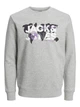 Світшот на флісі JACK&JONES сірий з принтом KLJOS991 M - изображение 7