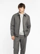 Бомбер чоловічий з відкладним коміром сірий вовняний Arber Bomber Jacket KR78.St 60 зріст 5 сірий (M08.16.12.531) - изображение 1