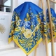 Хустка патріотична 90х90см "Трояндова розкіш" 218043 - зображення 1