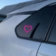 LED сердечко на присосці з дистанційним керуванням та USB-живленням для автомобіля (рожеве світіння) - зображення 4