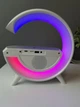 Настольный RGB ночник с беспроводной зарядкой и колонкой G-Smart, Многофункциональный RGB ночник колонка BT-3401 - изображение 4