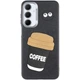 Чехол Накладка CaseIT Leather Toys для Samsung Galaxy S24 FE Coffee / Black - изображение 1